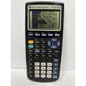 Texas Instruments TI-83 Plus Graphing Calculator Tested Working